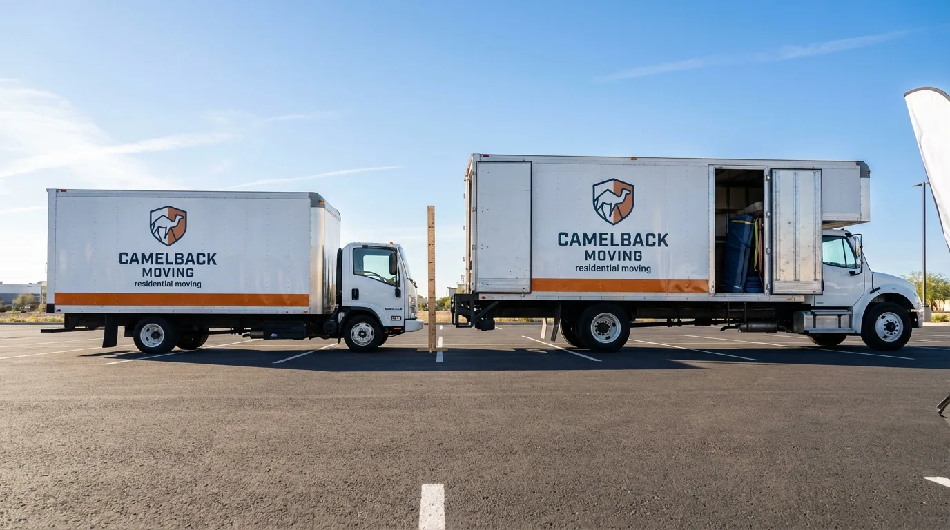 Moving truck size capacity guide in New Matamoras